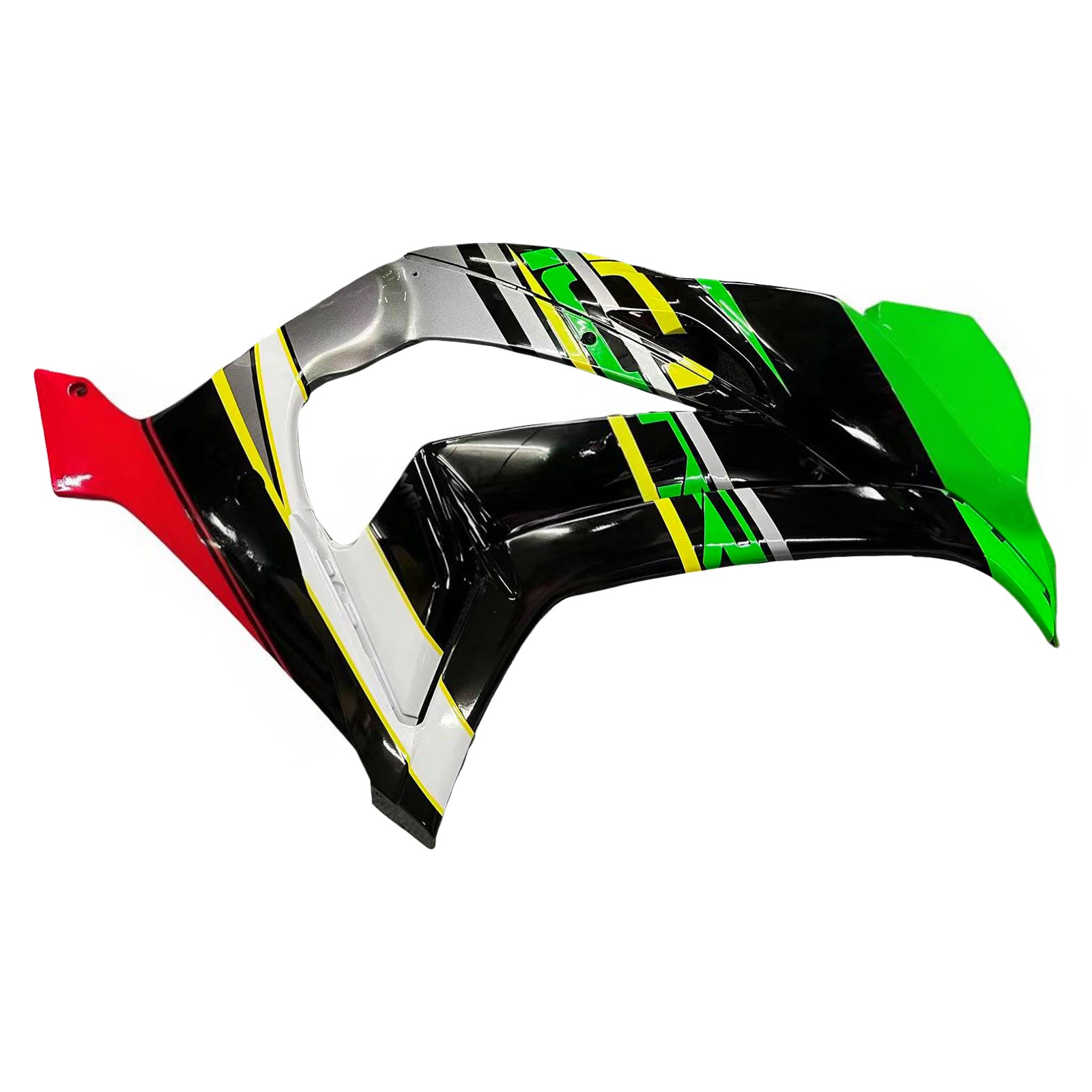 Amotopart Kawasaki 2016-2020 ZX10R Grøn Sort Farve Mix Fairing Kit