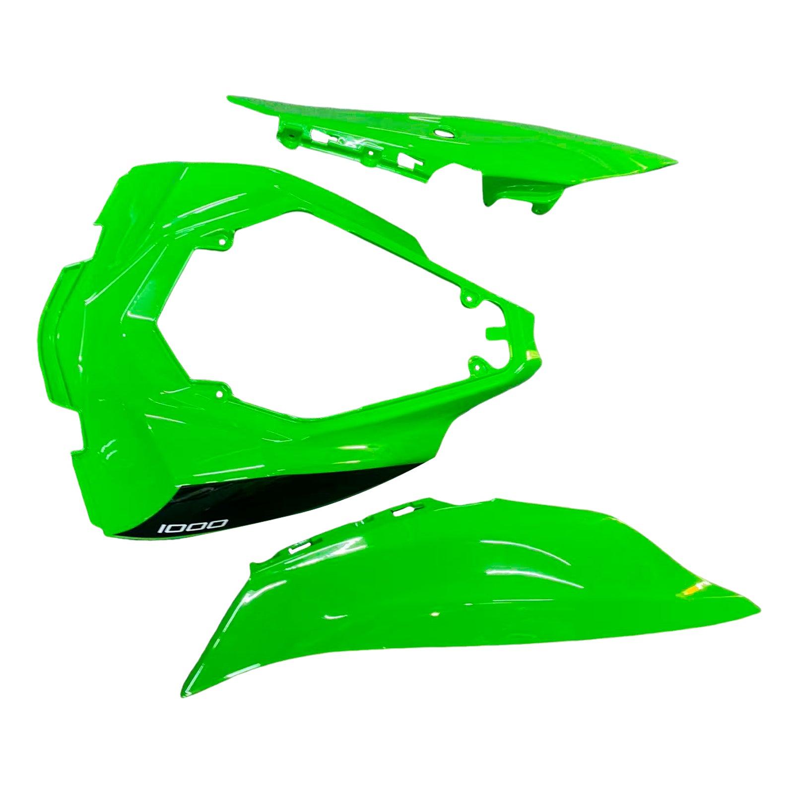 Amotopart Kawasaki 2016–2020 ZX10R Grün Schwarz Verkleidungsset