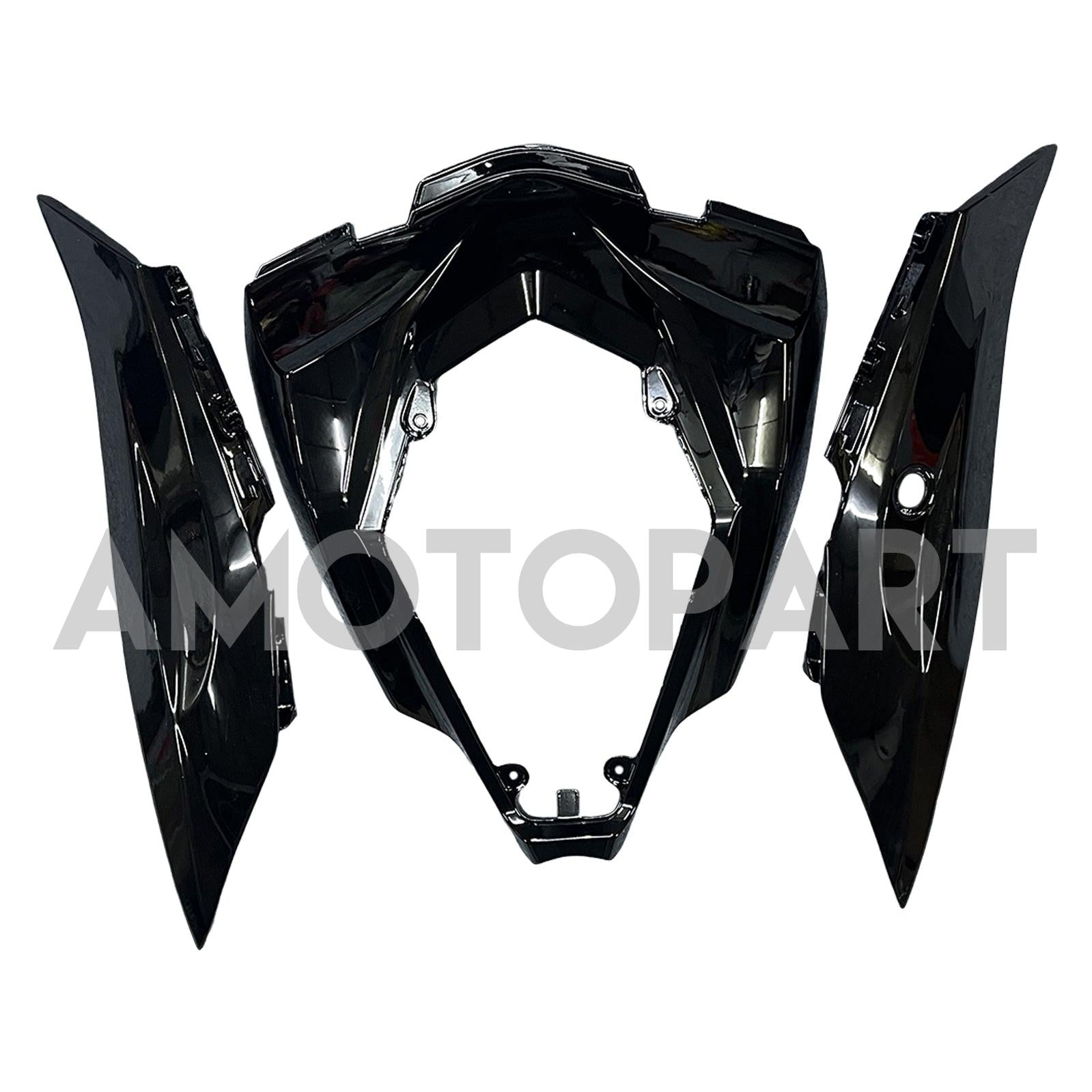 Amotopart Kawasaki 2016-2020 ZX10R Glossy Black Fairing Kit