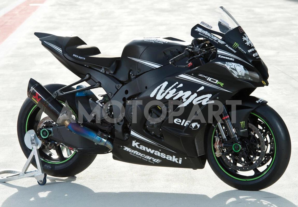 Amotopart Kawasaki 2016-2020 ZX10R Black Style3 Fairing Kit