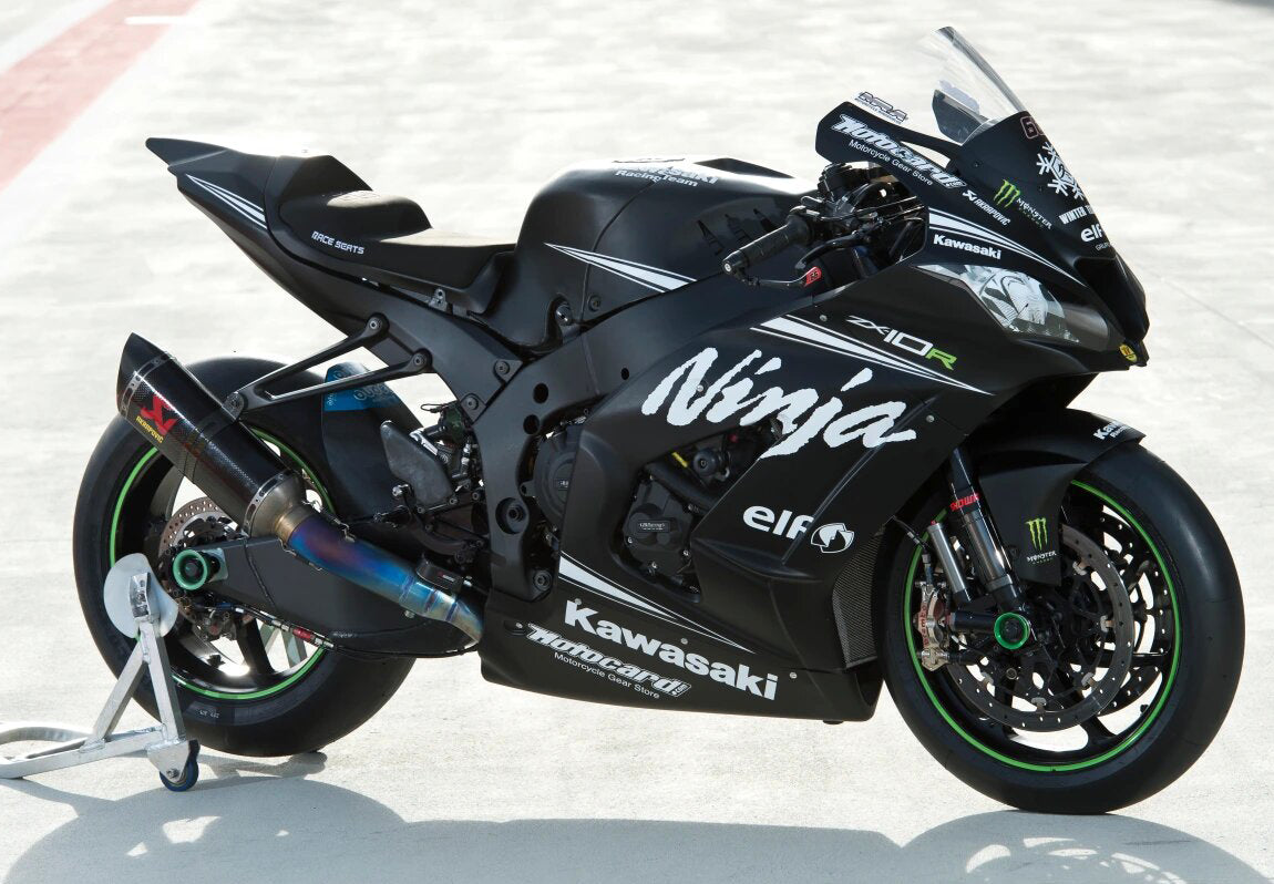 Kit de carénage Amotopart Kawasaki 2016-2020 ZX10R noir Style3