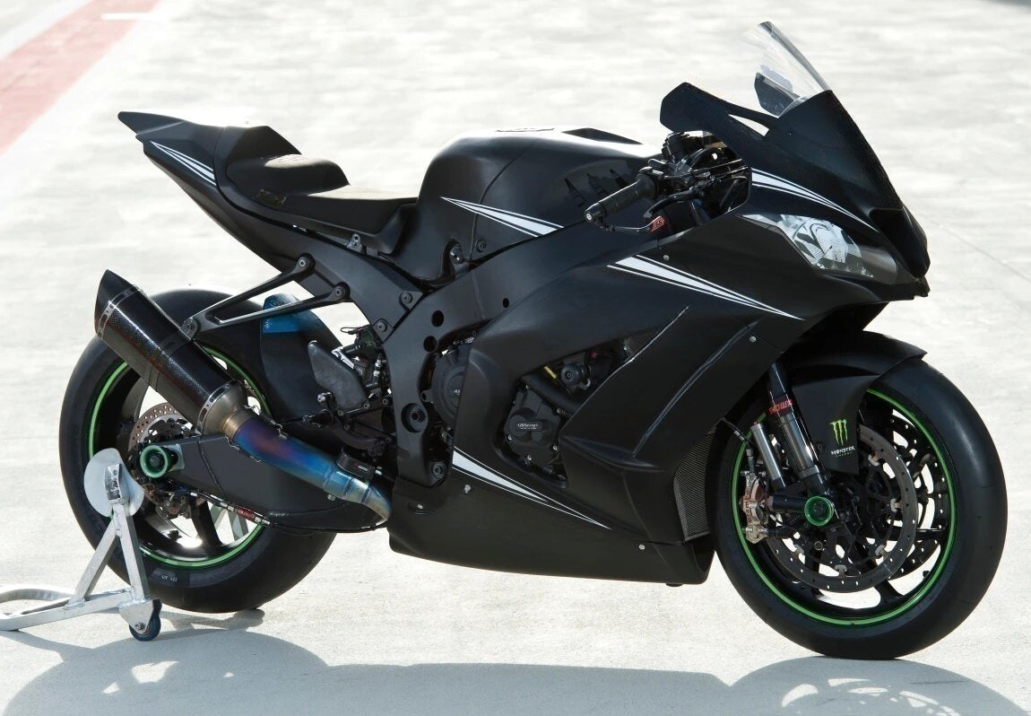 Amotopart Kawasaki 2016-2020 ZX10R ブラック Style3 フェアリングキット