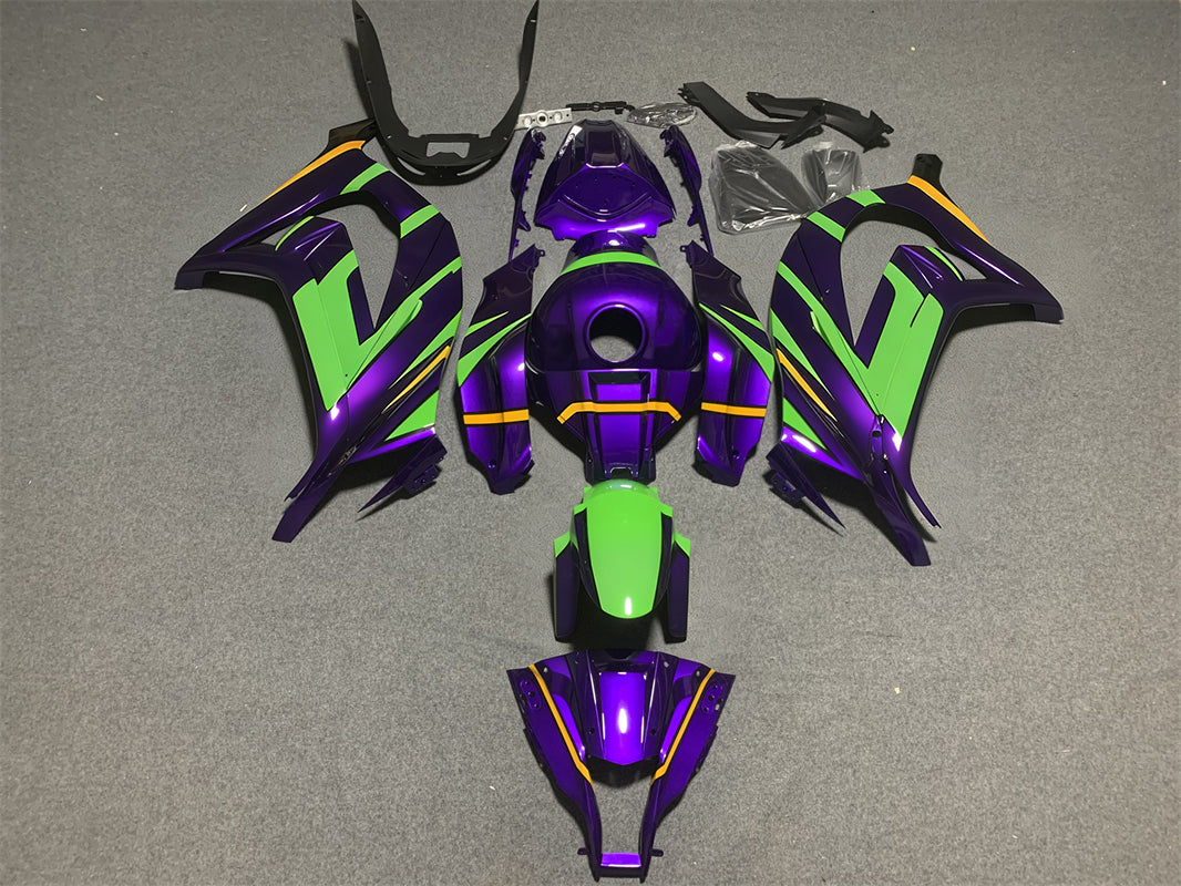 Amotopart Kawasaki ZX10R 2016-2020 Green&Purple Fairing Kit