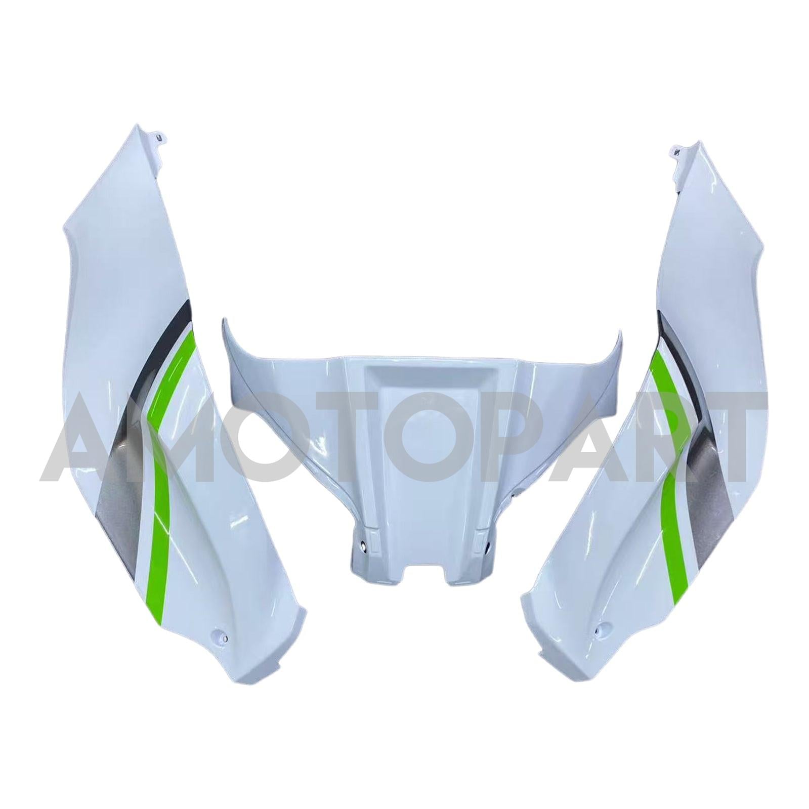 Amotopart Kawasaki ZX10R 2016-2020 White&Green Fairing Kit