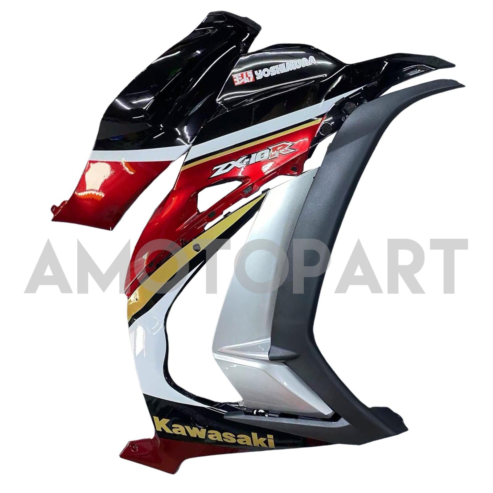Amotopart Kawasaki ZX10R 2016-2020 Black&Red Fairing Kit