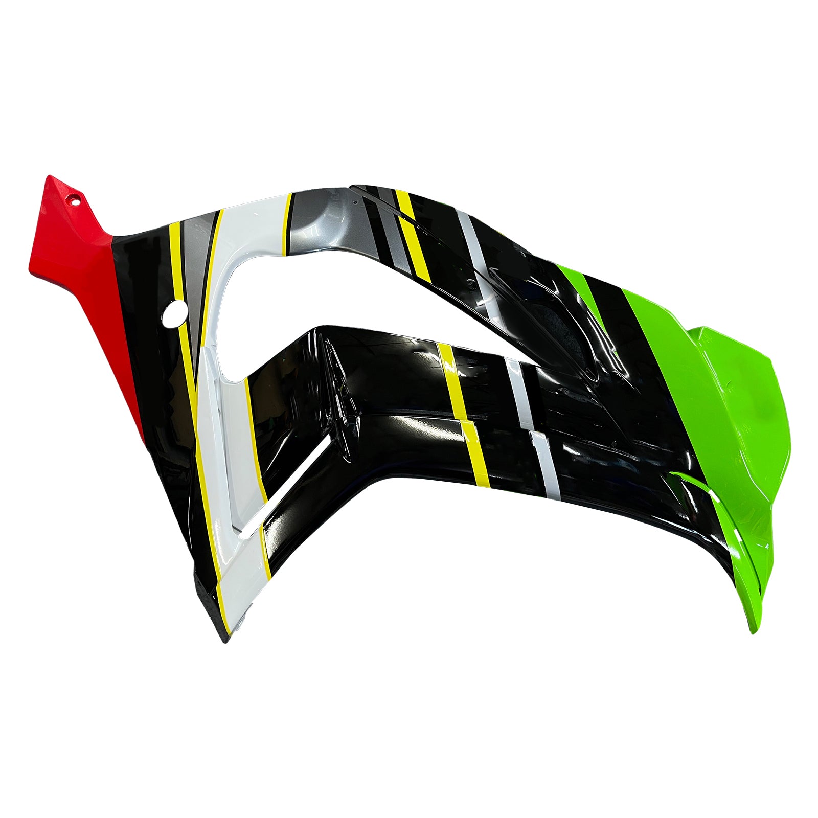 Amotopart 2016-2020 Kawasaki ZX10R ブラック&グリーン Style9 フェアリングキット