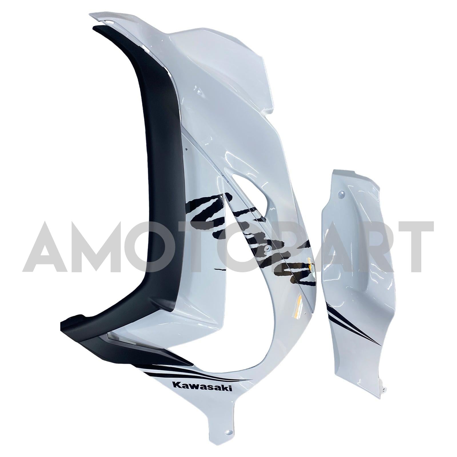 AMOTOPART 2016-2020 KAWASAKI ZX10R VIT MED Black Logo Fairing Kit