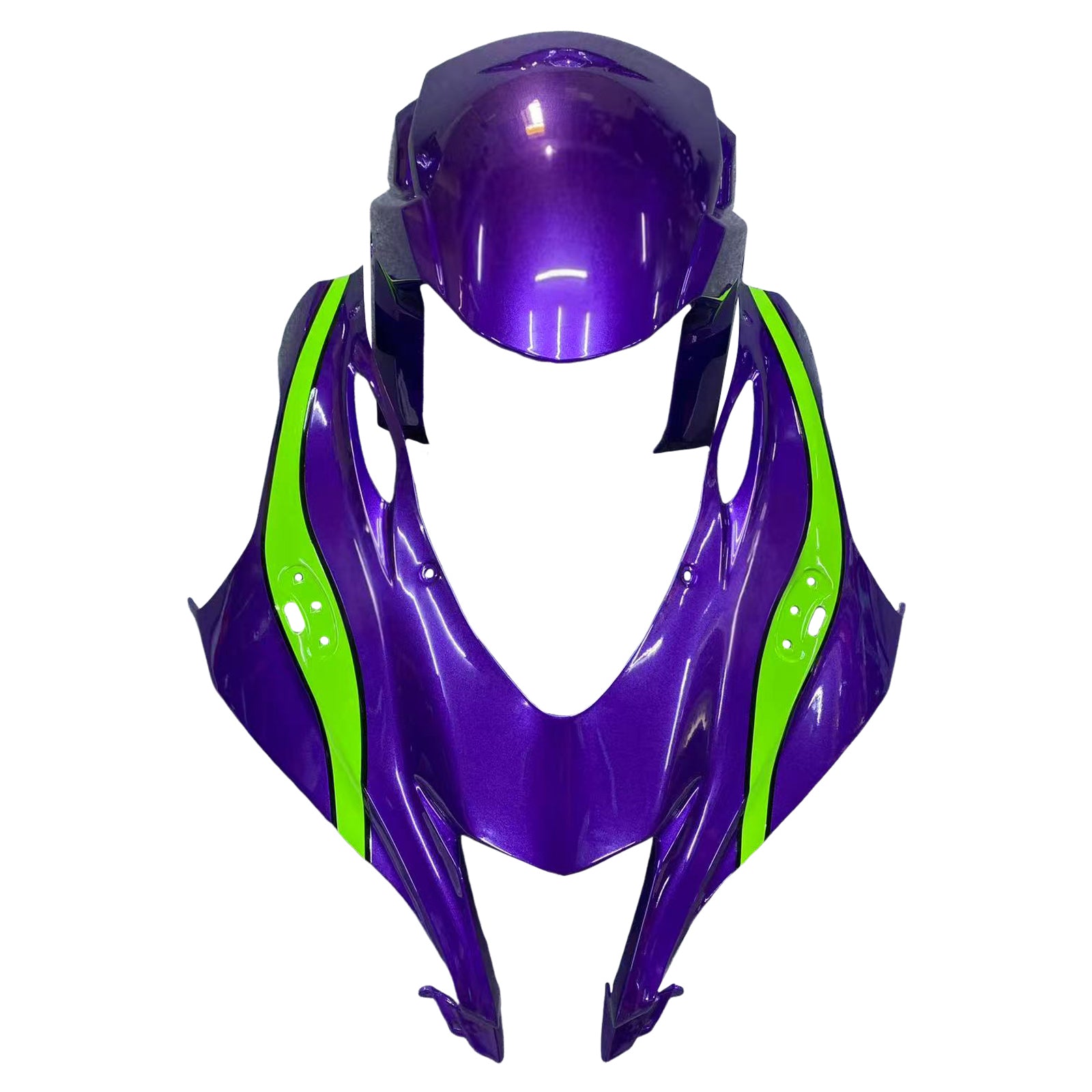 Amotopart 2016-2020 Kawasaki ZX10R Purple & Green Fairing Kit