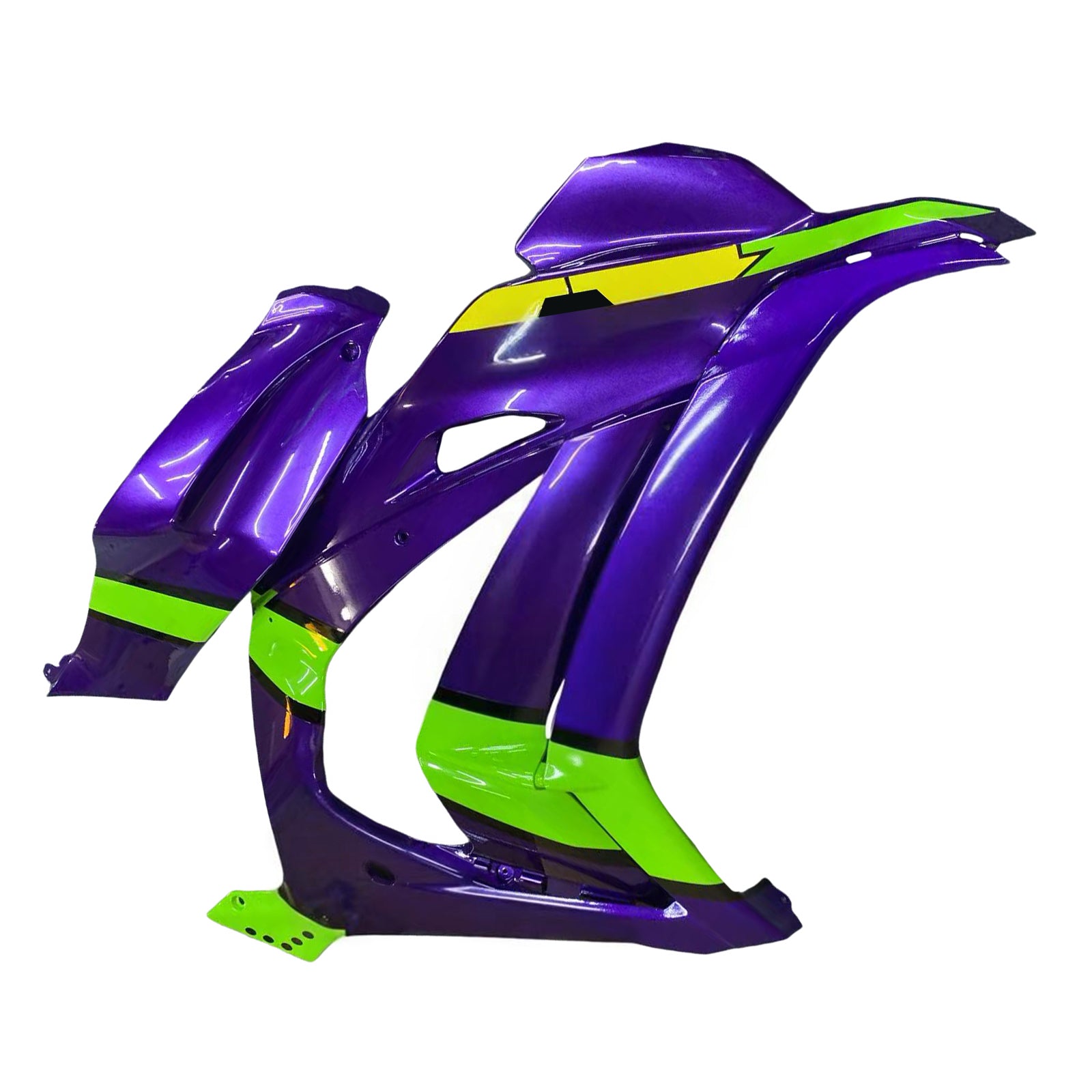 Amotopart 2016-2020 Kawasaki ZX10R Purple & Green Fairing Kit
