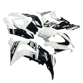 Amotopart 2016-2020 ZX10R Kawasaki Black&White Style3 Fairing Kit