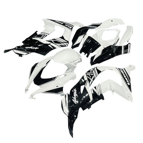 Amotopart 2016-2020 ZX10R Kawasaki Black&White Style3 Fairing Kit