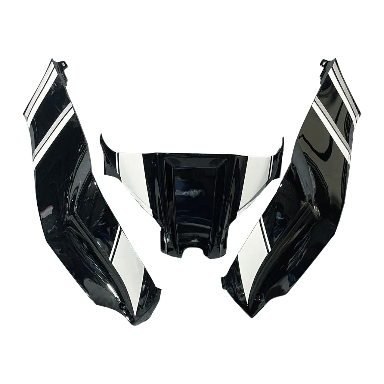 Amotopart 2016-2020 ZX10R Kawasaki Black&White Style3 Fairing Kit