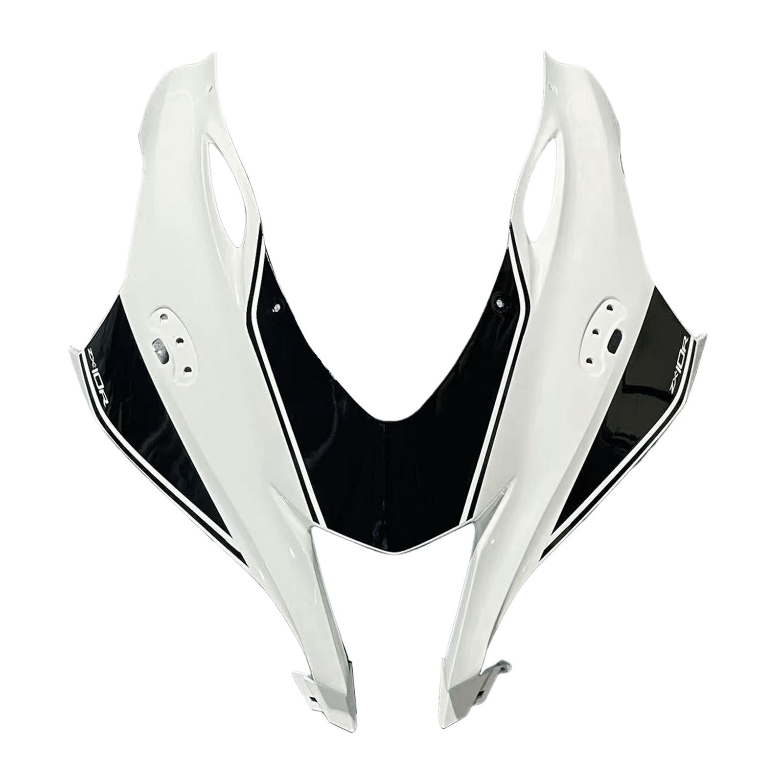 Amotopart 2016-2020 ZX10R Kawasaki Black&White Style3 Fairing Kit