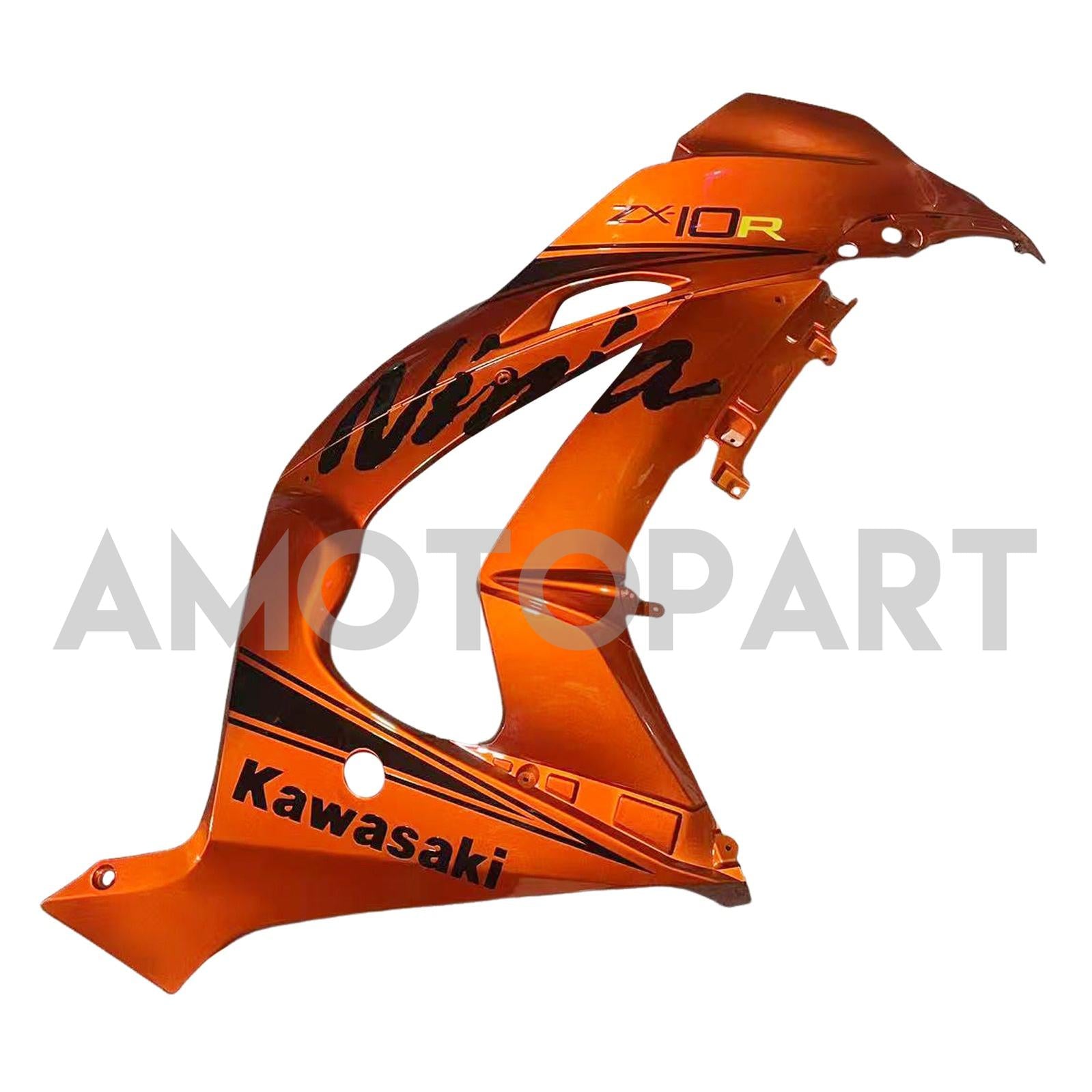 Amotopart 2016-2020 ZX10R Kawasaki Orange&Schwarzes Verkleidungskit