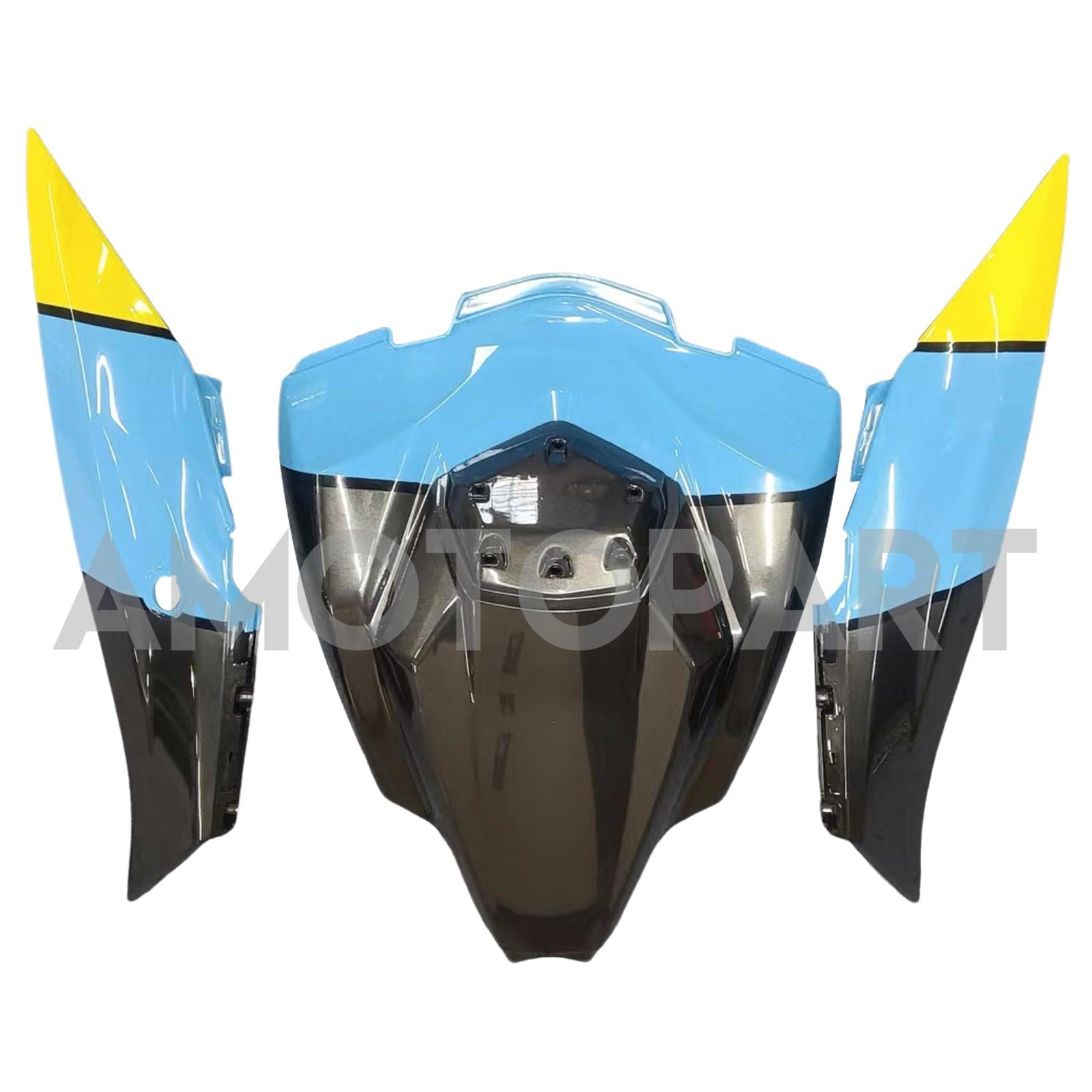 Amotopart 2016-2020 ZX10R カワサキ ブルーシャーク ティース フェアリングキット