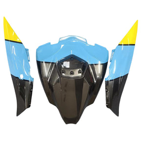 Amotopart 2016–2020 ZX10R Kawasaki Blue Shark Zähne Verkleidungsset