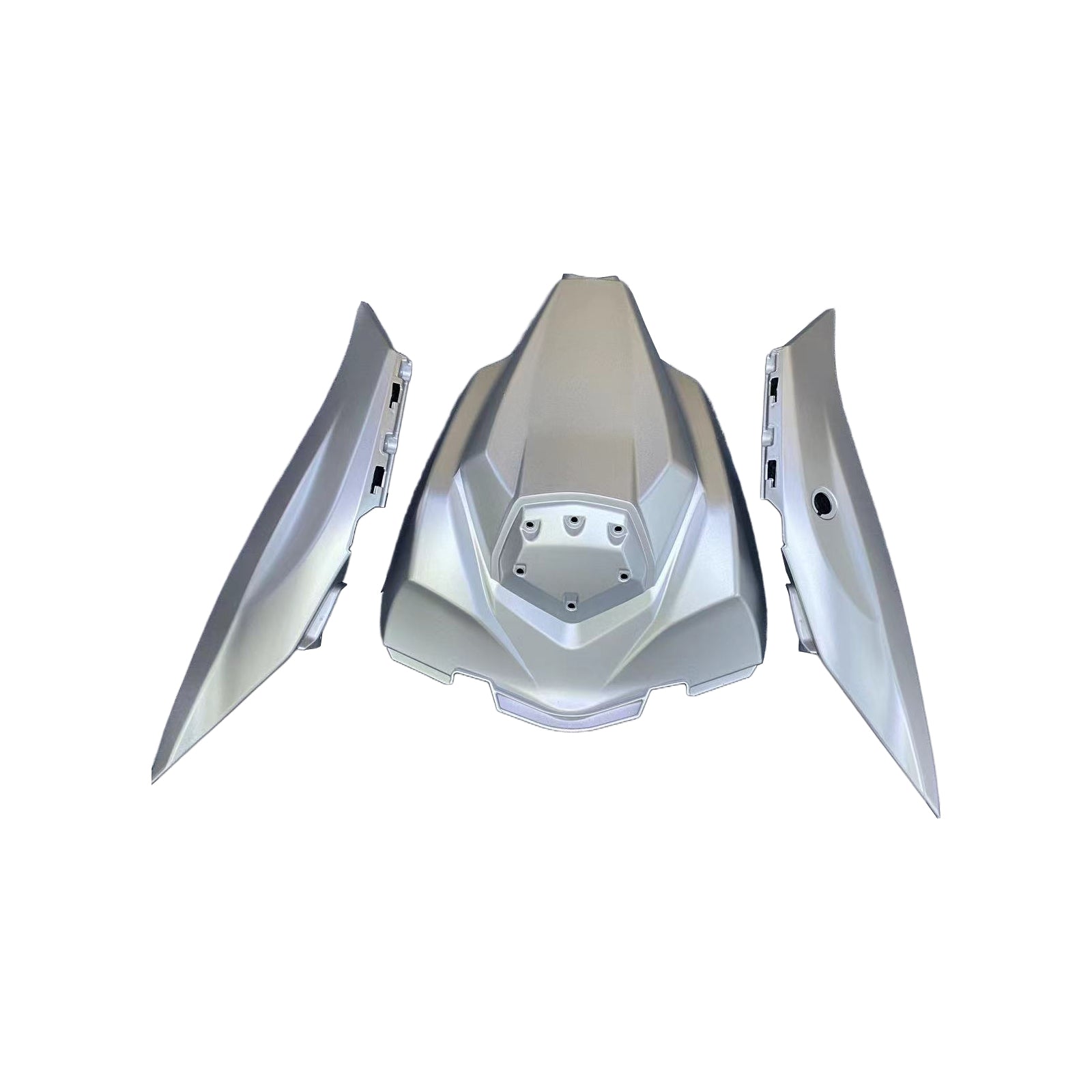 Amotopart 2016-2020 ZX10R Kawasaki Silver&Black Fairing Kit