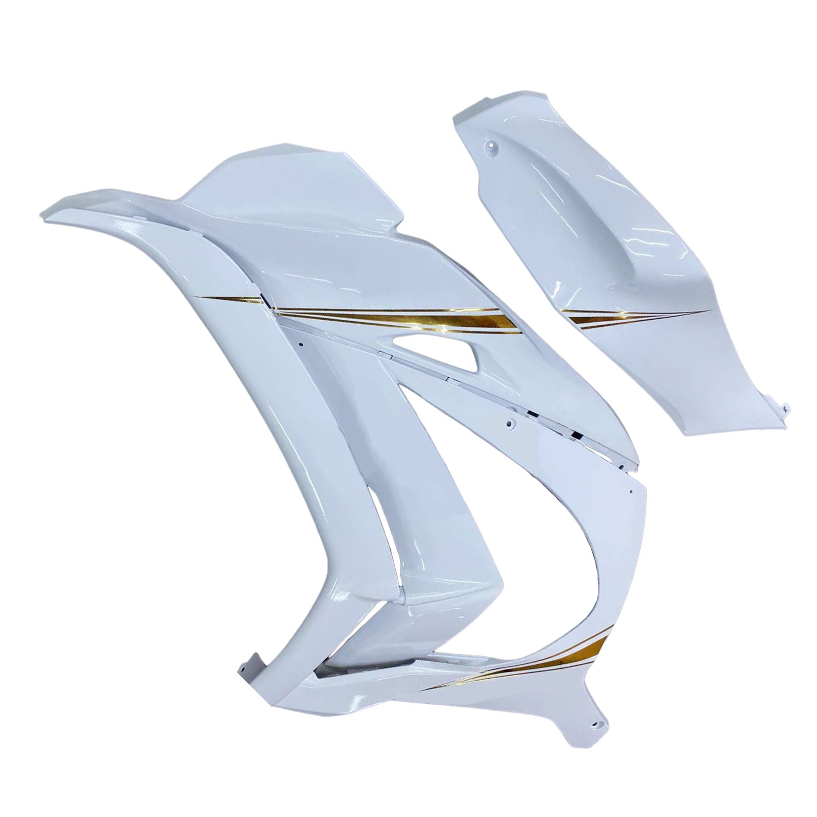 Amotopart 2016-2020 ZX10R Kawasaki White Fairing Kit