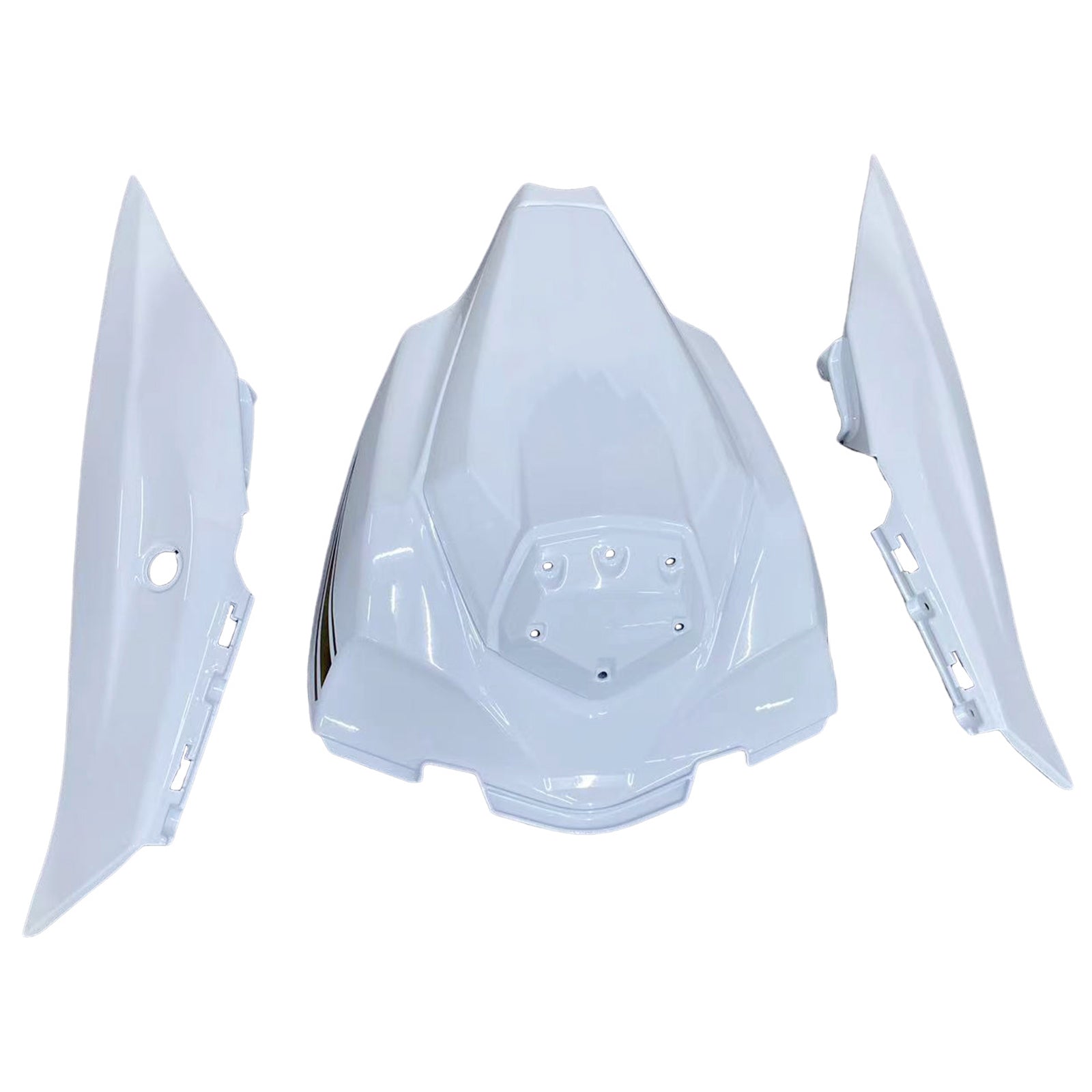 Amotopart 2016-2020 ZX10R Kawasaki White Fairing Kit