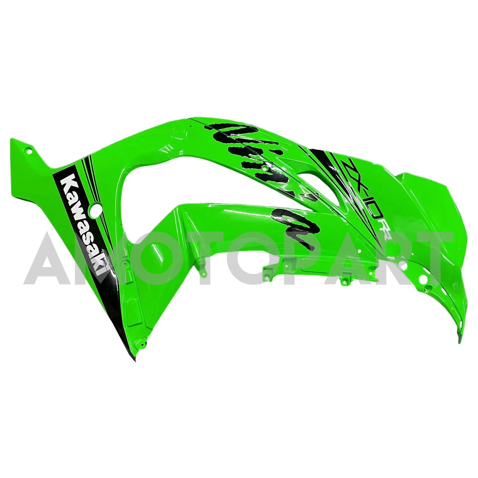 Amotopart 2016-2020 ZX10R Kawasaki Green & Black Styl3 Fairing Kit