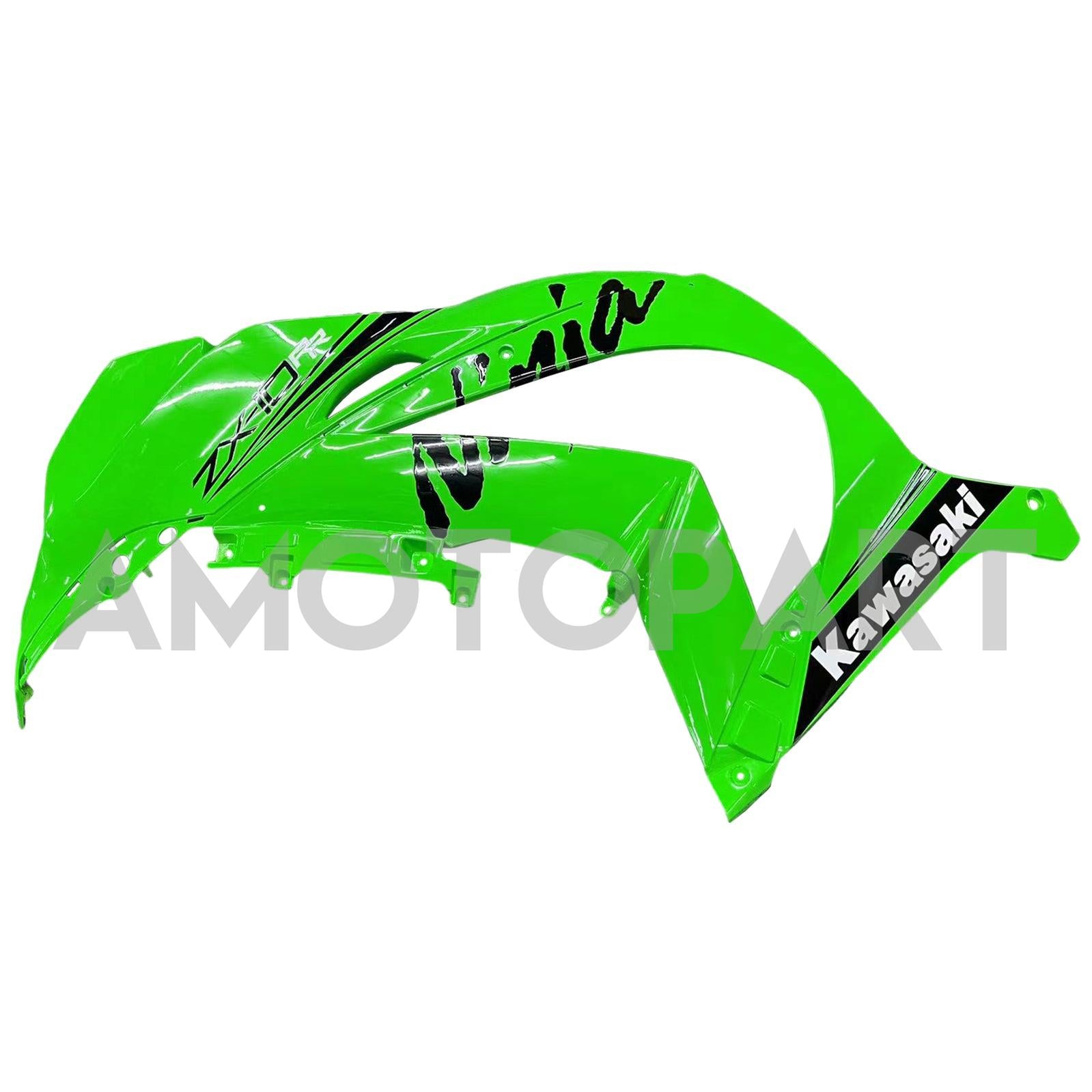 Amotopart 2016-2020 ZX10R Kawasaki Green & Black Styl3 Fairing Kit