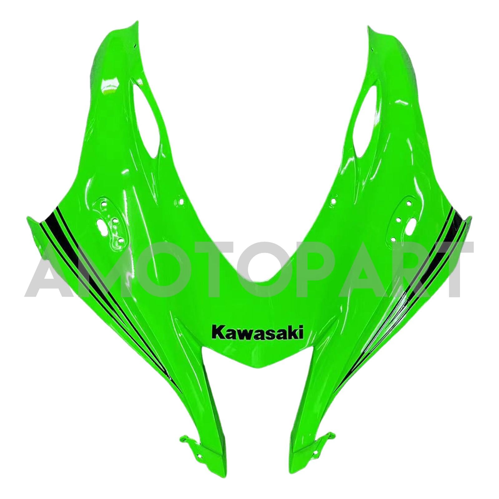 Amotopart 2016-2020 ZX10R Kawasaki Green & Black Styl3 Fairing Kit