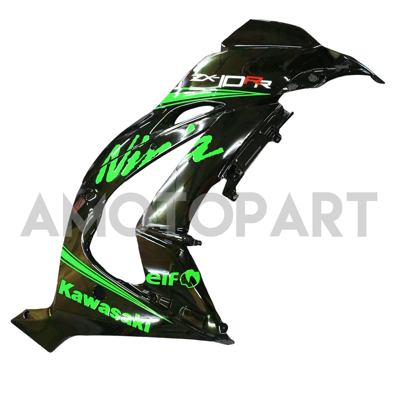 Amotopart 2016-2020 ZX10R Kawasaki Green & Black Style2 Failing Kit