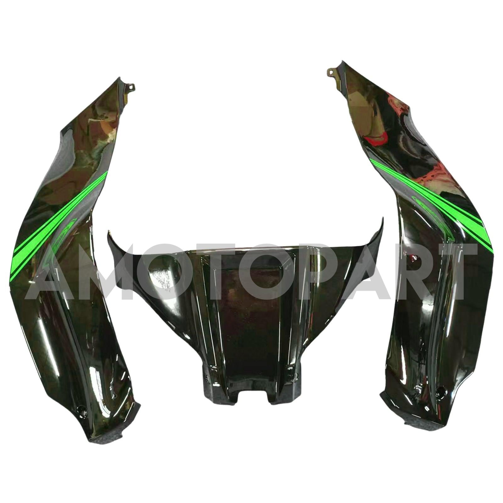 Amotopart 2016-2020 ZX10R Kawasaki Green & Black Style2 Failing Kit