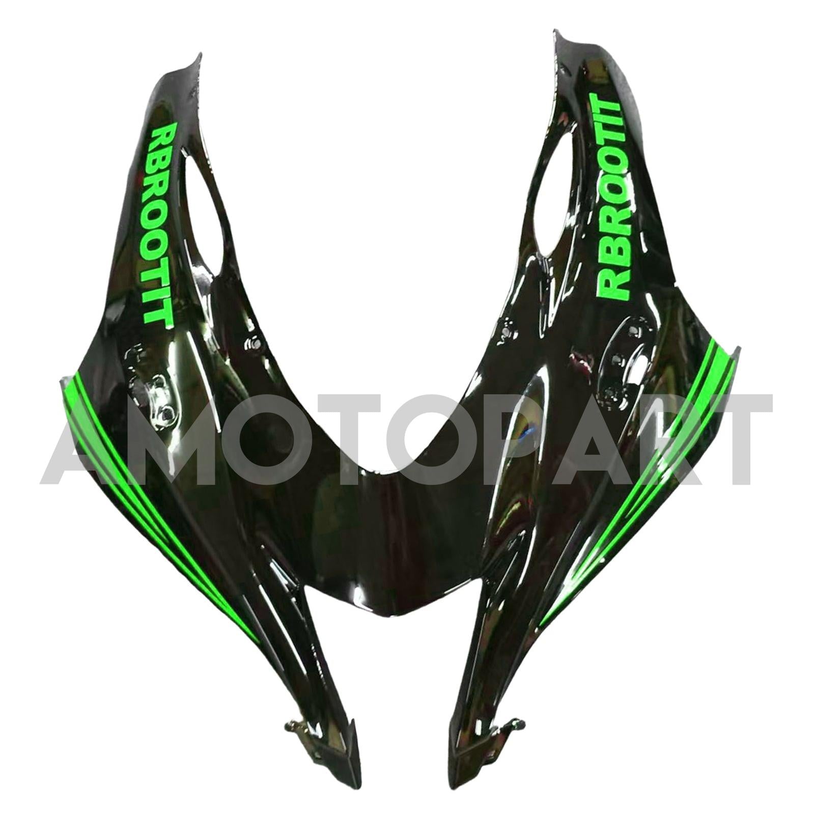 Amotopart 2016-2020 ZX10R Kawasaki Green & Black Style2 Failing Kit