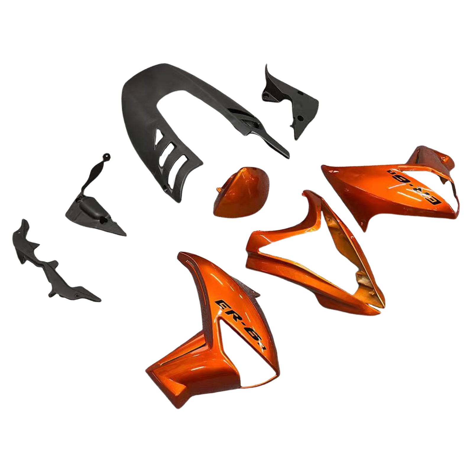 Amotopart Kawasaki 2009-2011 ER6N Orange Fairing Kit