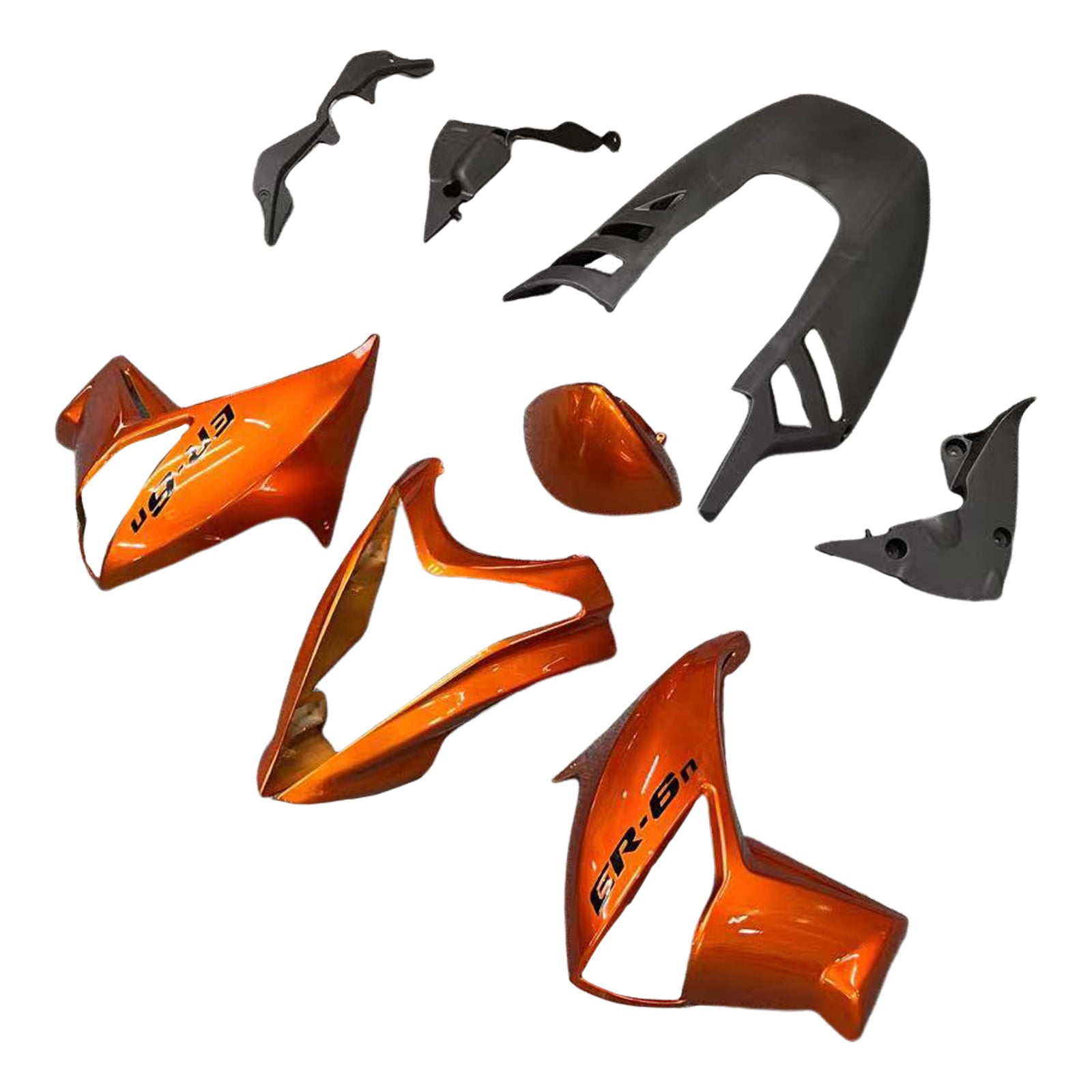 Amotopart Kawasaki 2009-2011 ER6N Orange Fairing Kit