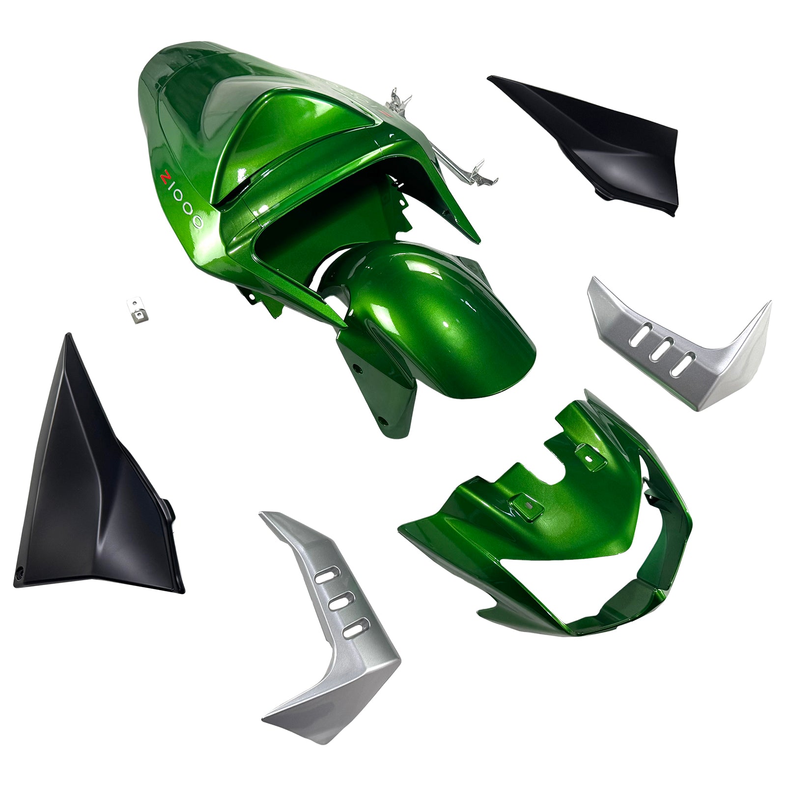 Amotopart 2003-2006  Kawasaki Z1000 Green Fairing Kit