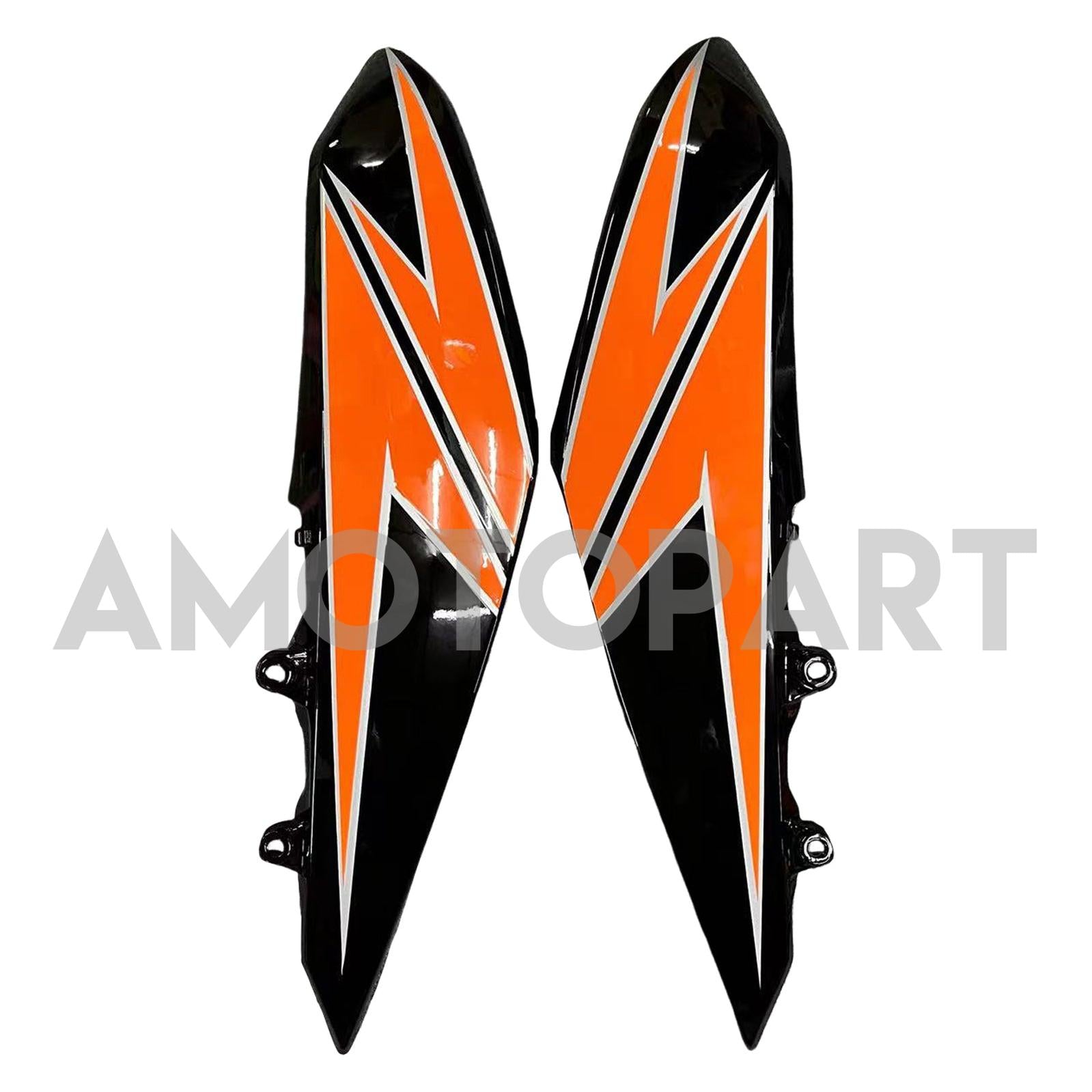 Amotopart Kawasaki Z1000 2010-2013 Glossy Orange Black Fairing Kit