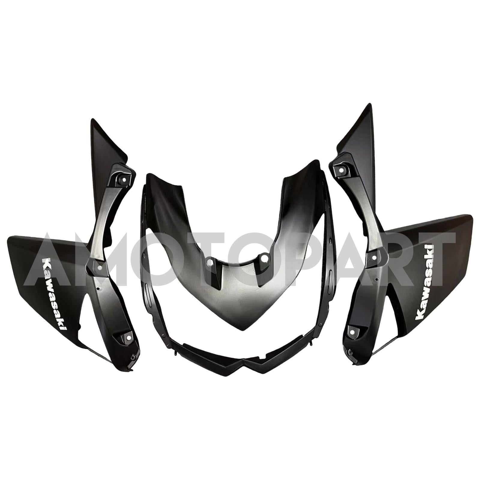 Amotopart Kawasaki Z1000 2010-2013 Glossy Orange Black Fairing Kit