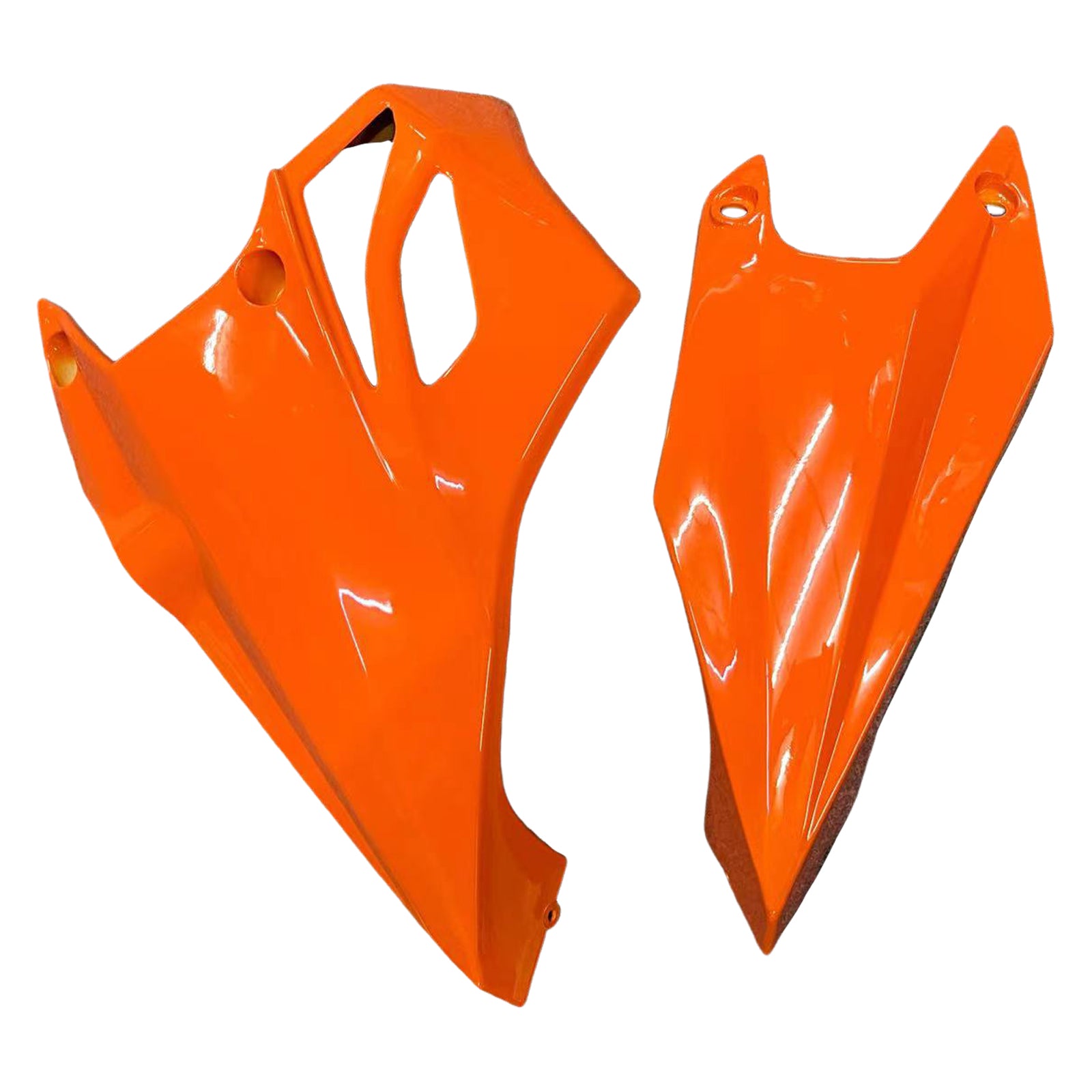 Amotopart Verkleidungsset für Kawasaki Z1000 2010–2013, glänzendes Orange-Schwarz