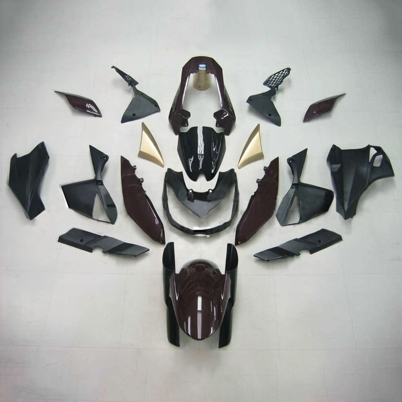 Kit carena nera Amotopart Kawasaki Z1000 2010-2013