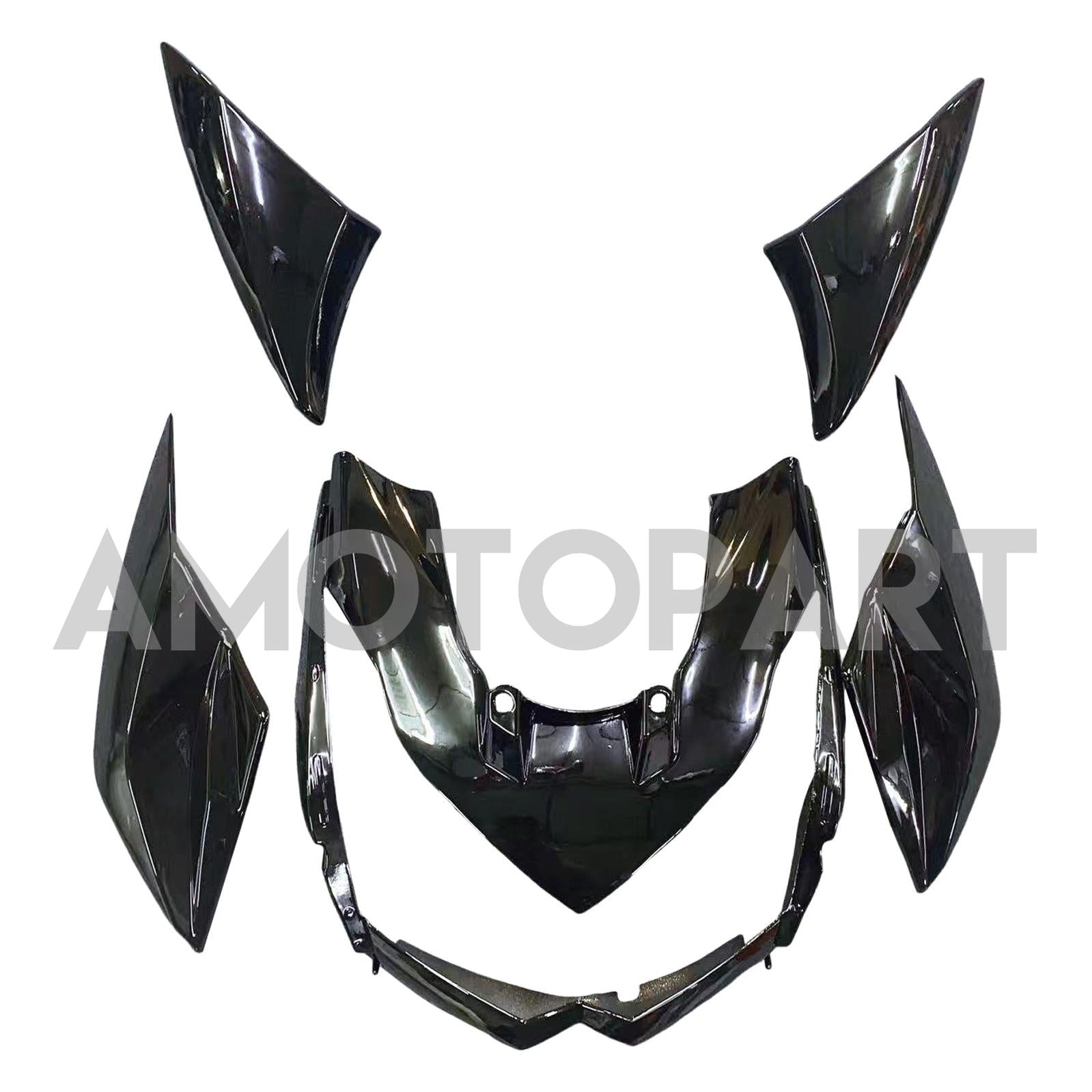 Amotopart 2010-2013 Z1000 Kawasaki Gloss Black Fairing Kit