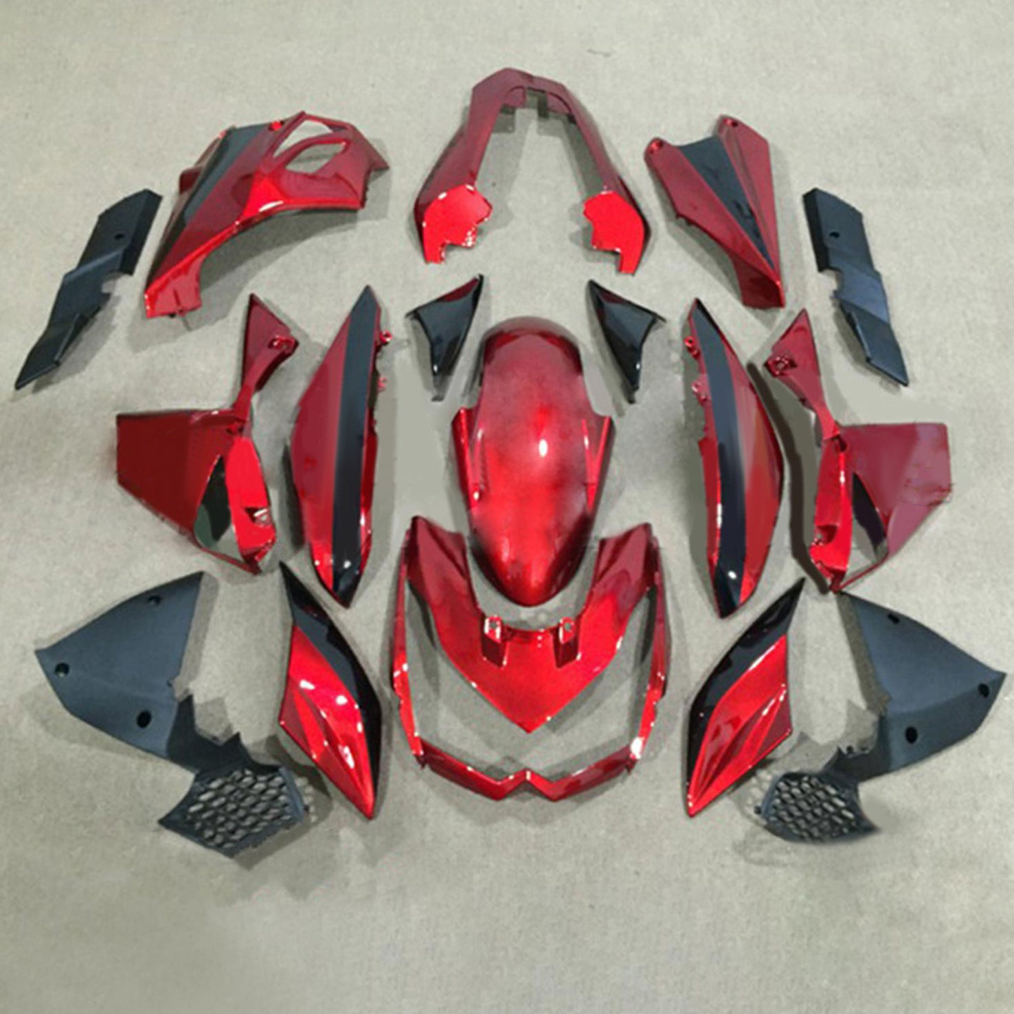 Amotopart 2010-2013 Z1000 Kawasaki Gloss Red Fairing Kit
