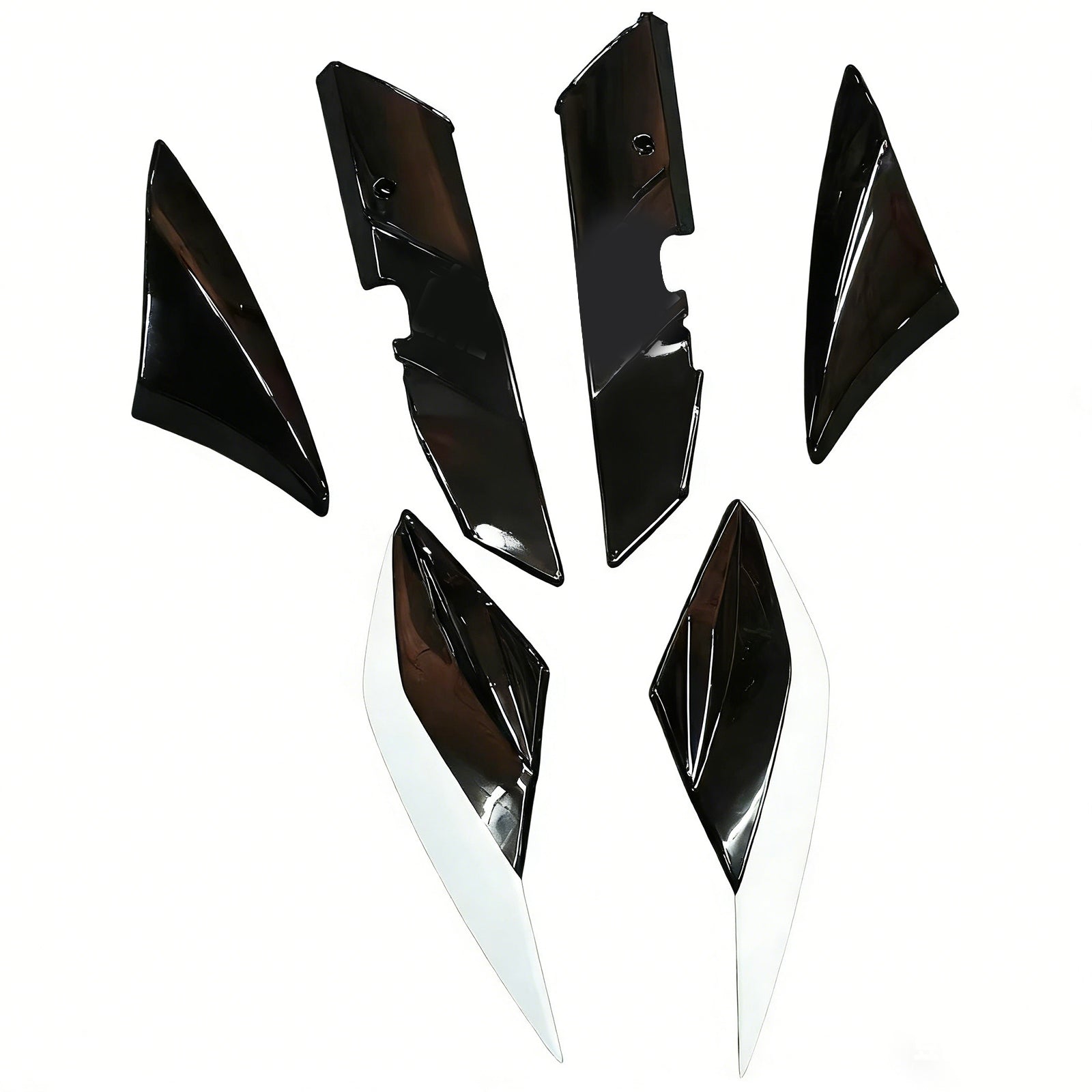 Amotopart 2010-2013 Z1000 Kawasaki Vert&Kit de carénage noir Style3