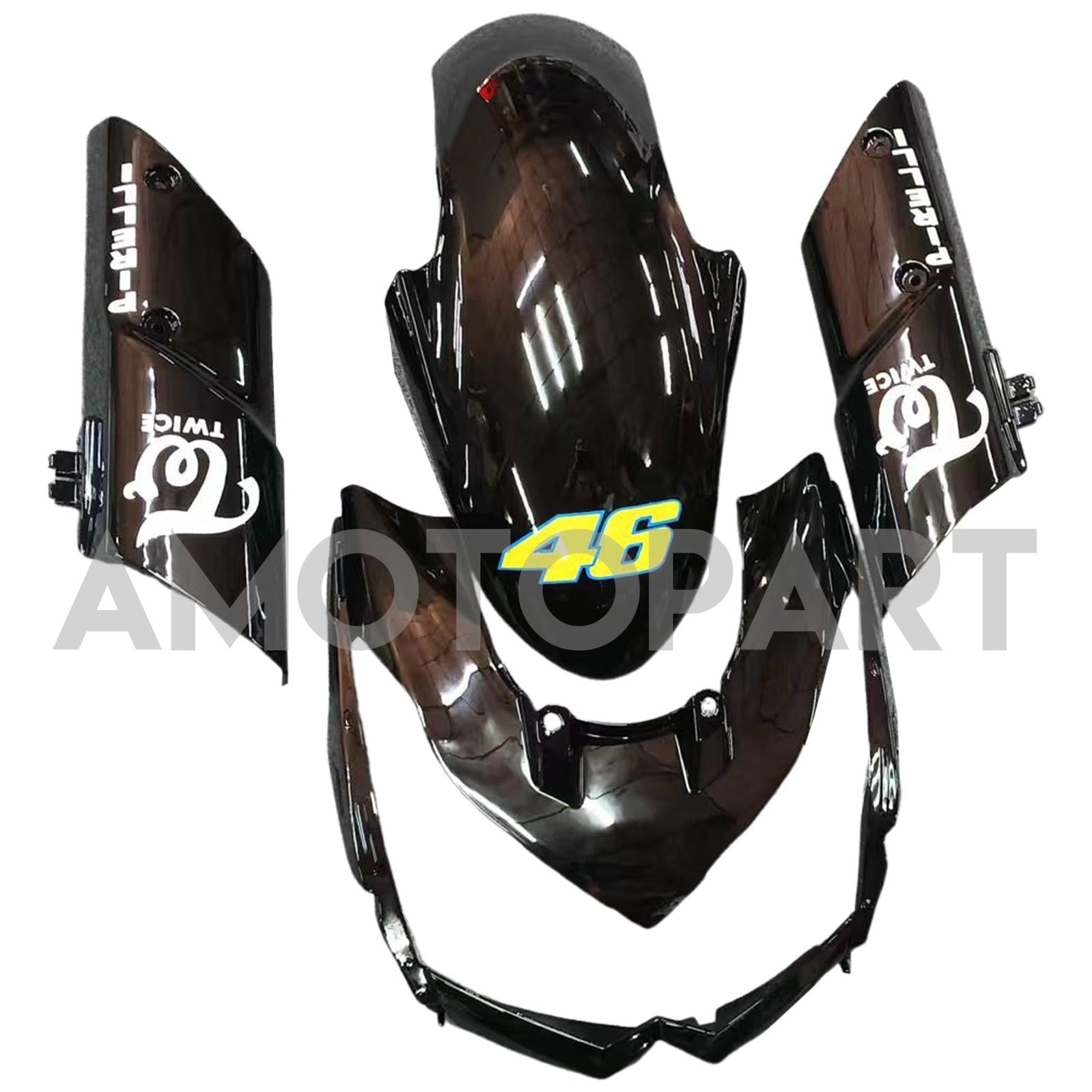 Amotopart 2010-2013 Z1000 Kawasaki Green&Black Style3 Fairing Kit