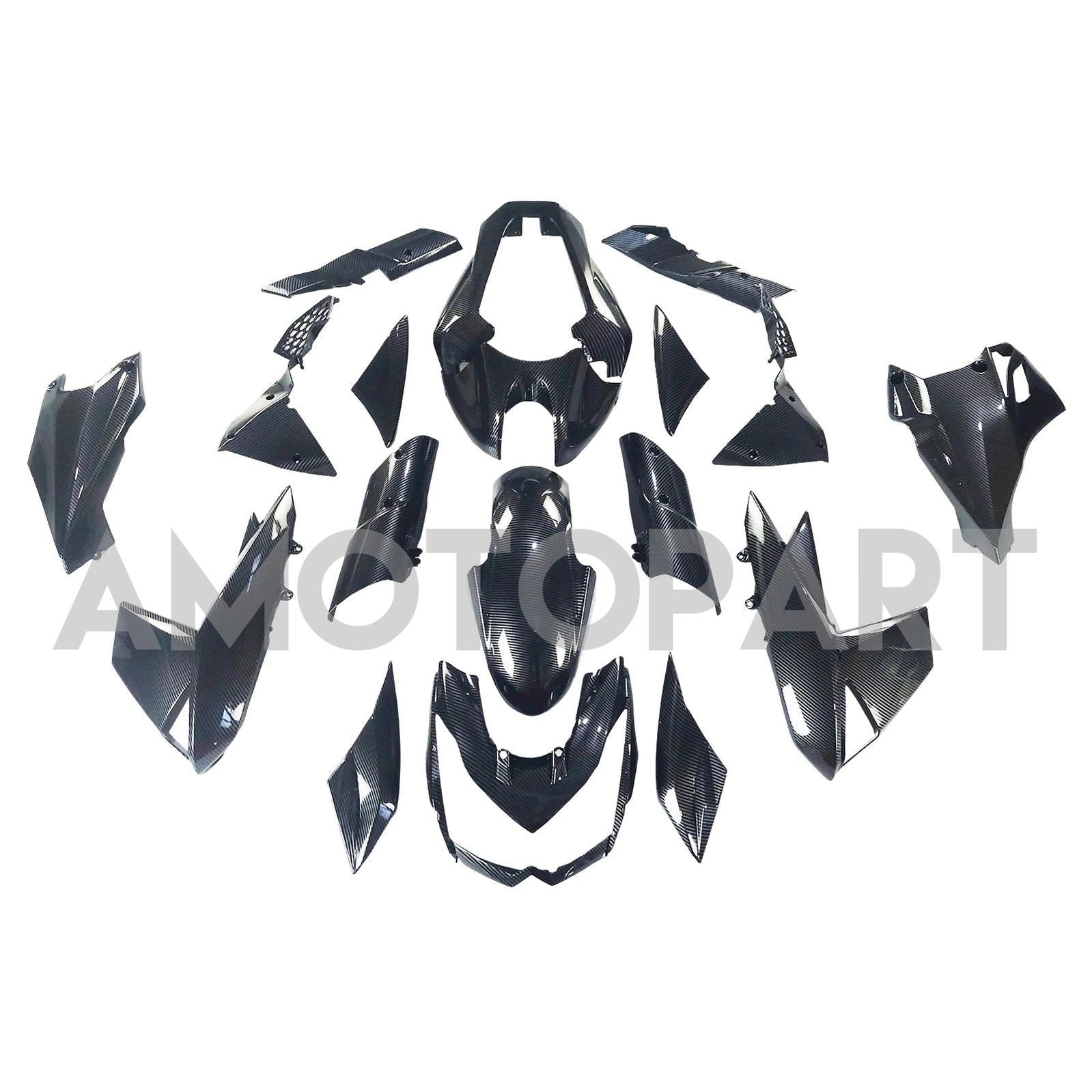 Amotopart 2010-2013 Z1000 Kawasaki Carbon Fiber Black Fairing Kit