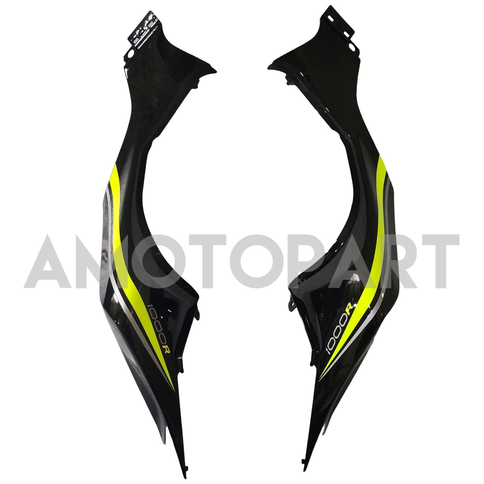 Amotopart 2014-2017 Z1000 Kawasaki Grey&Black Fairing Kit