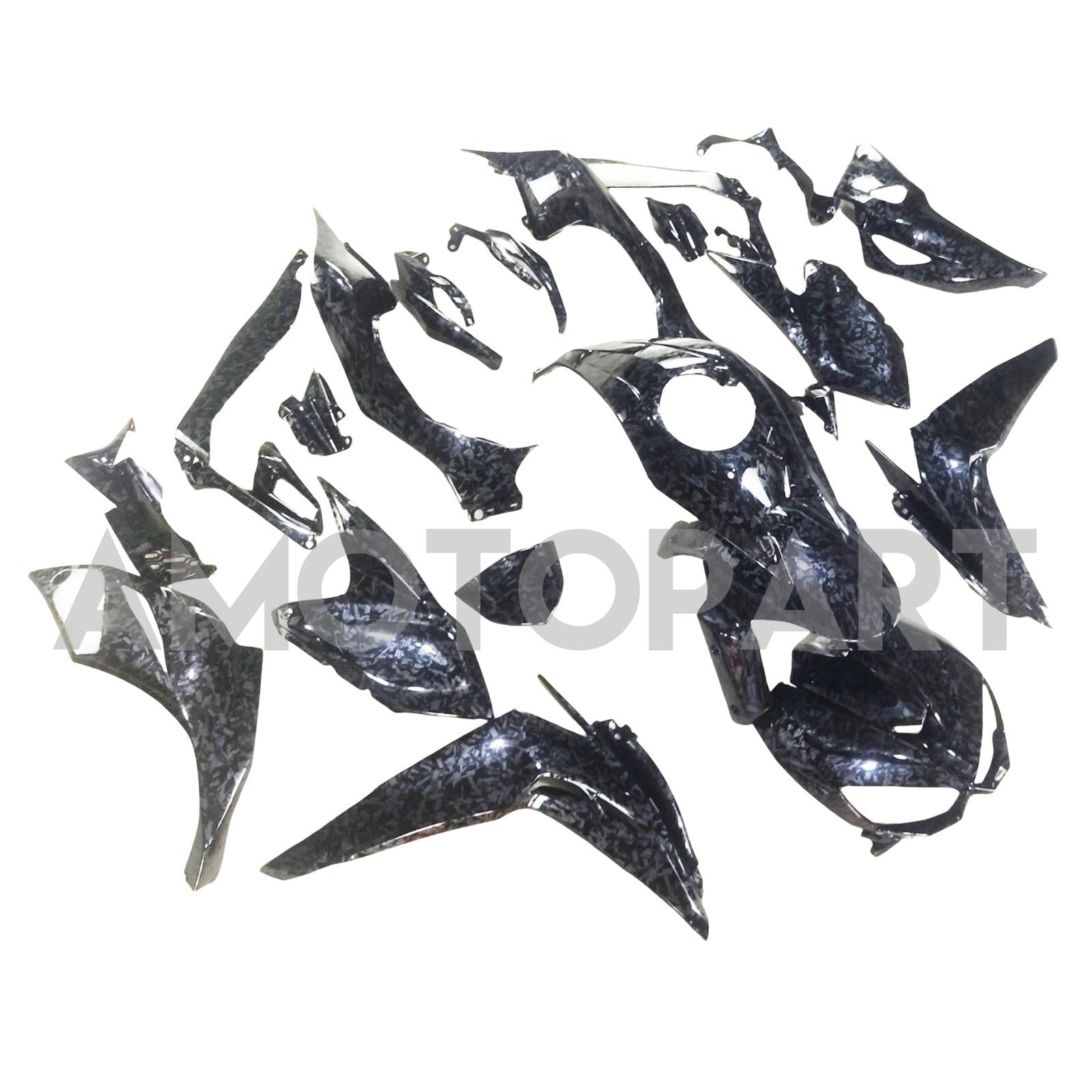 Amotopart 2014-2017 Z1000 Kawasaki Marble Carbon Fiber Fairing Kit