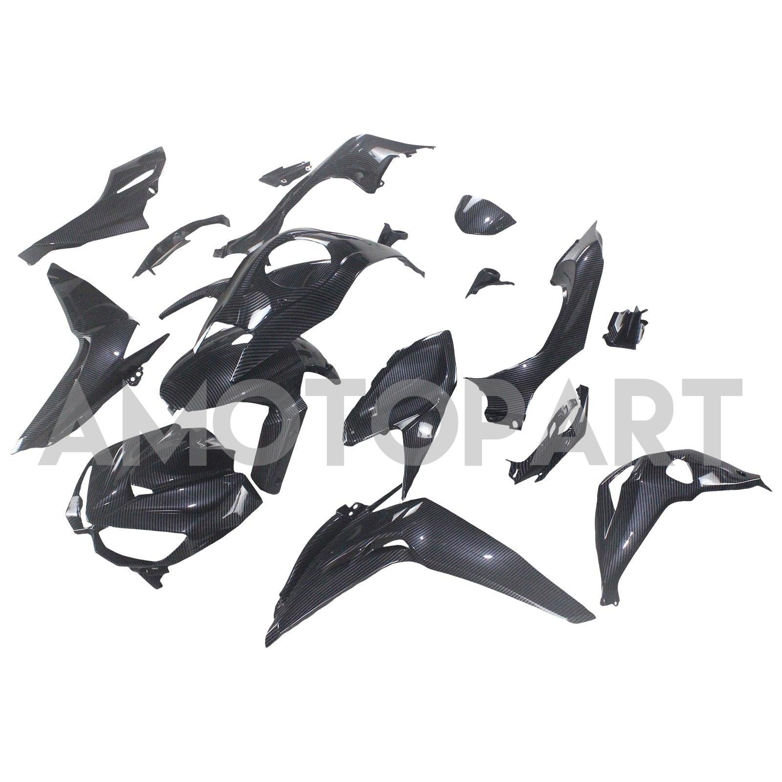 Amotopart 2014-2017 Z1000 Kawasaki Carbon Fiber Black Fairing Kit