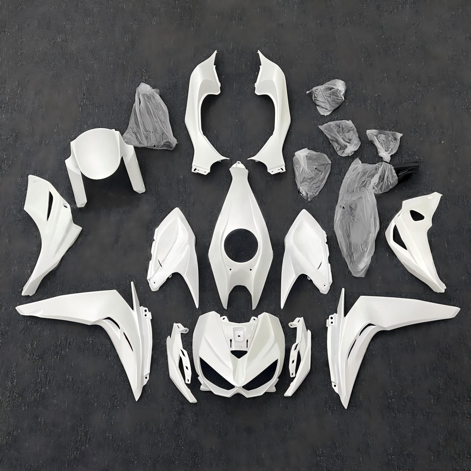 Amotopart 2014-2017 Kawasaki Z1000 White Fairing Kit