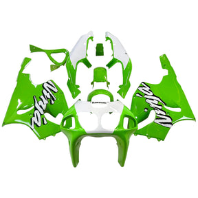 Amotopart 1996-2003 Kawasaki ZX7R Green with White Logo Fairing Kit