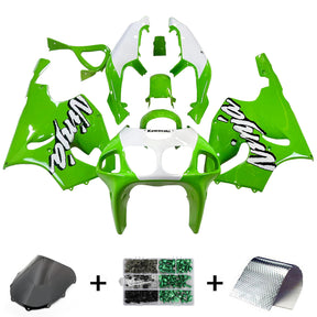 Amotopart 1996-2003 Kawasaki ZX7R Green with White Logo Fairing Kit