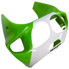 Amotopart 1996-2003 Kawasaki ZX7R Green with White Logo Fairing Kit