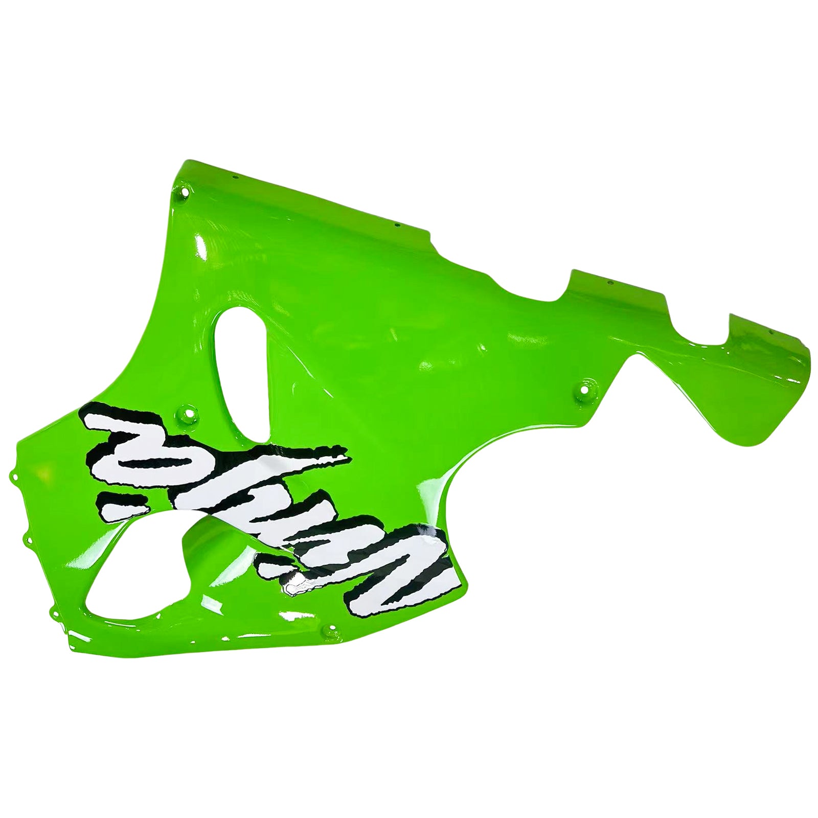 Amotopart 1996–2003 Kawasaki ZX7R Verkleidungsset, Grün mit weißem Logo