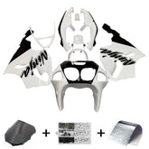 Amotopart 1996-2003 Kawasaki ZX7R White&Black Logo Fairing Kit